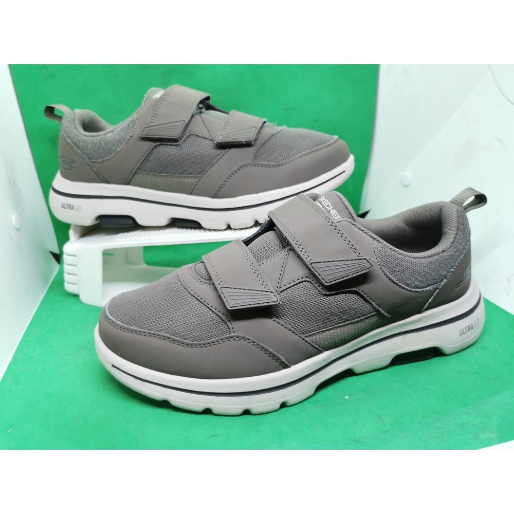 Skechers Z9501 Men's Go Walk 5 Wistful Dual Strap Sneakers Siz 8.5 WW Extra Wide